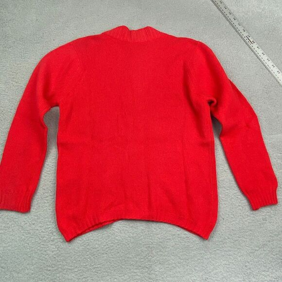 Vintage Minklander Darlene‎ Sweater 38 Small Women Red Lambswool Made in USA - Picture 9 of 10